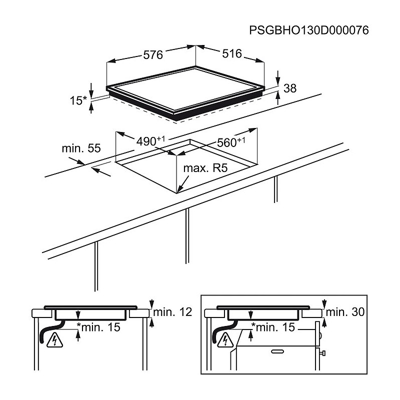 PLACA AEG - HK624000 FB
