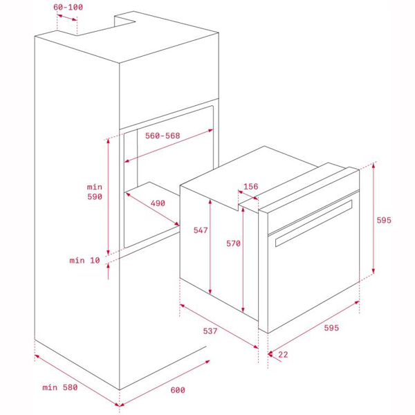 FORNO ENCASTRAR TEKA - HBB 535 SS - INOX