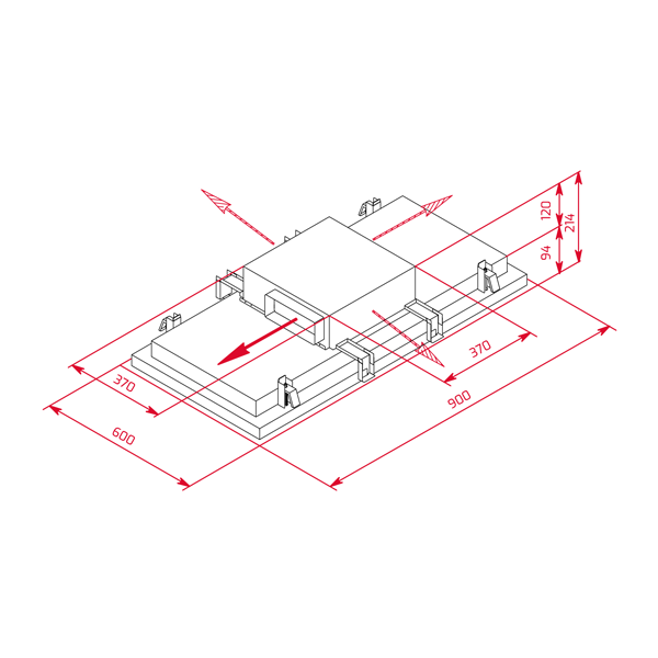 CHAMINÉ DECORATIVA TEKA - DHT 97670 TOS WH