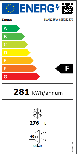 ARCA VERTICAL ZANUSSI - ZUAN28FW