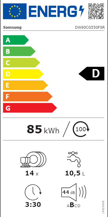 MÁQUINA DE LAVAR LOUÇA SAMSUNG - DW60CG550FSRET