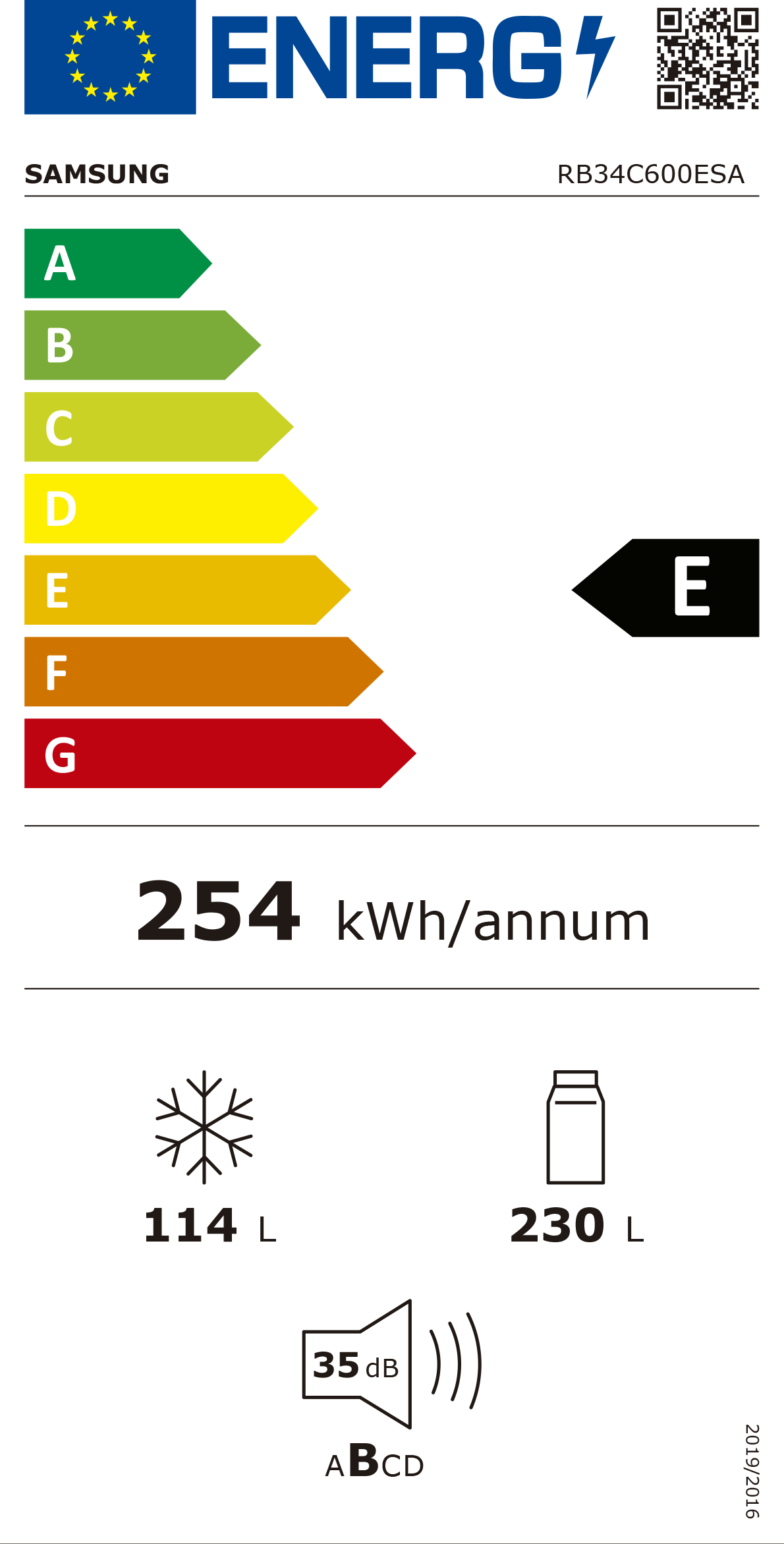Etiqueta de Energia