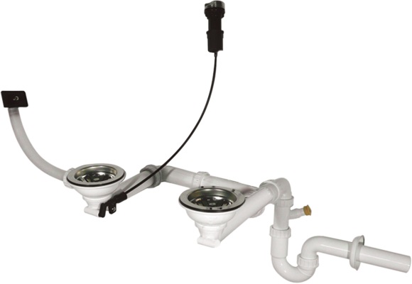 SIFÃO C/VALVULA AUTOMATICA DUPLO RODI - 0221111