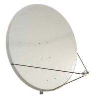 ANTENA 125cm ALUM�NIO FIXA IBEROSAT - 125 ALU