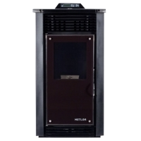 SALAMANDRA A PELLETS C/VENTILA��O METLOR - SOFIA BLACK EDITION