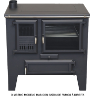 FOG�O A LENHA METLOR - ME70 - SAIDA FUMOS DIREITA