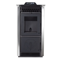 SALAMANDRA A PELLETS C/VENTILA��O METLOR - VICENTINA LADOS INOX