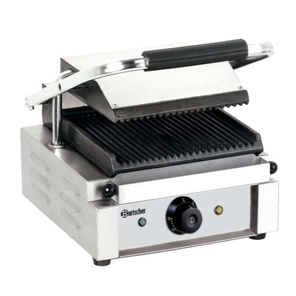 GRELHADOR CONTACTO BARTSCHER - 1800 1R PLACA NERVURADA C 09050710