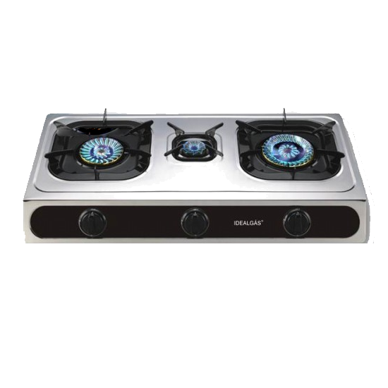 FOGAREIRO 3 QUEIMADORES SMARTTHING IDEALGAS C/ SEG - 4317S