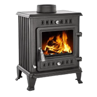 SALAMANDRA A LENHA EM FERRO FUNDIDO METLOR - SFFB01